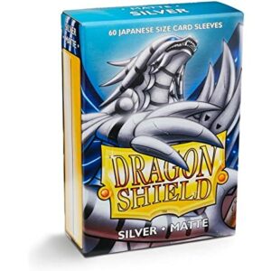 Dragon Shield Small Sleeves - Matte Silver (60)