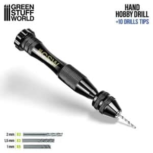 GSW Hobby Hand Drill with 10x Drill bits